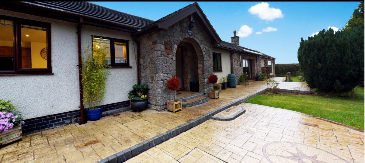 Outside front